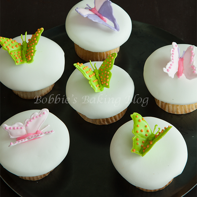Cupcake Royal Icing Butterfly Template