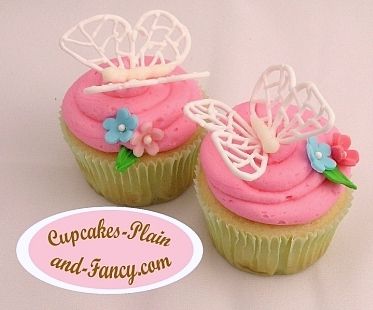 Cupcake Royal Icing Butterfly Template