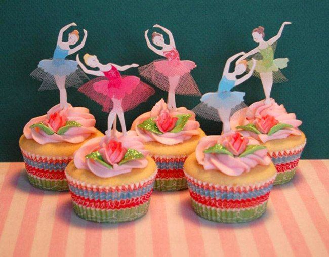 Dance Birthday Cake Cupcakes
