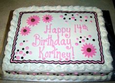 Decorated Birthday Sheet Cakes Decorated Birthday Sheet Cakes
