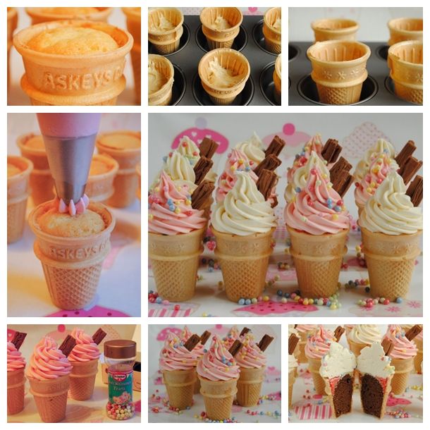 DIY Ice Cream Cone Cupcakes