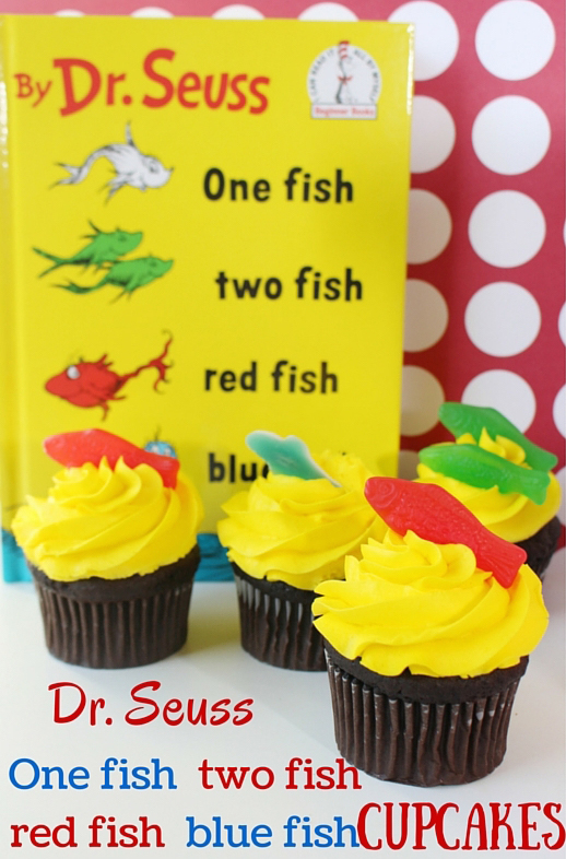 Dr. Seuss One Fish Two Fish Cupcakes Ideas