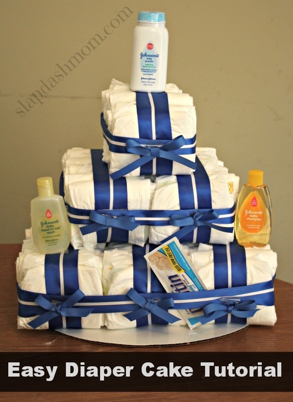 Easy Diaper Cake Tutorial