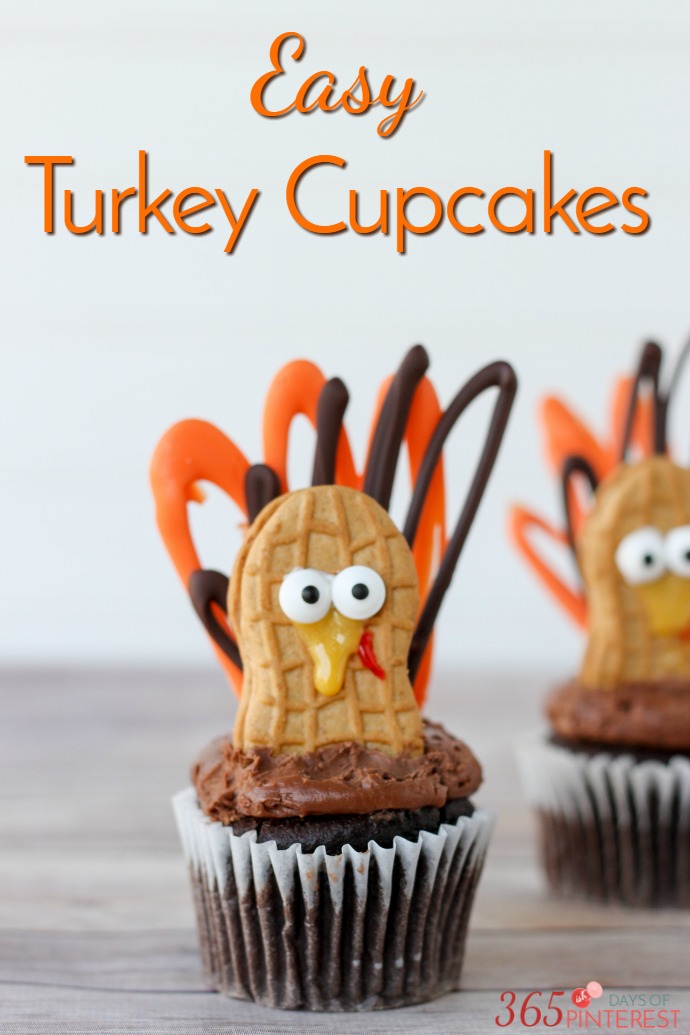 Easy Turkey Cupcakes