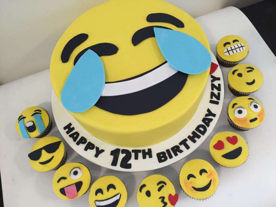 Emoji Birthday Cake Cupcakes