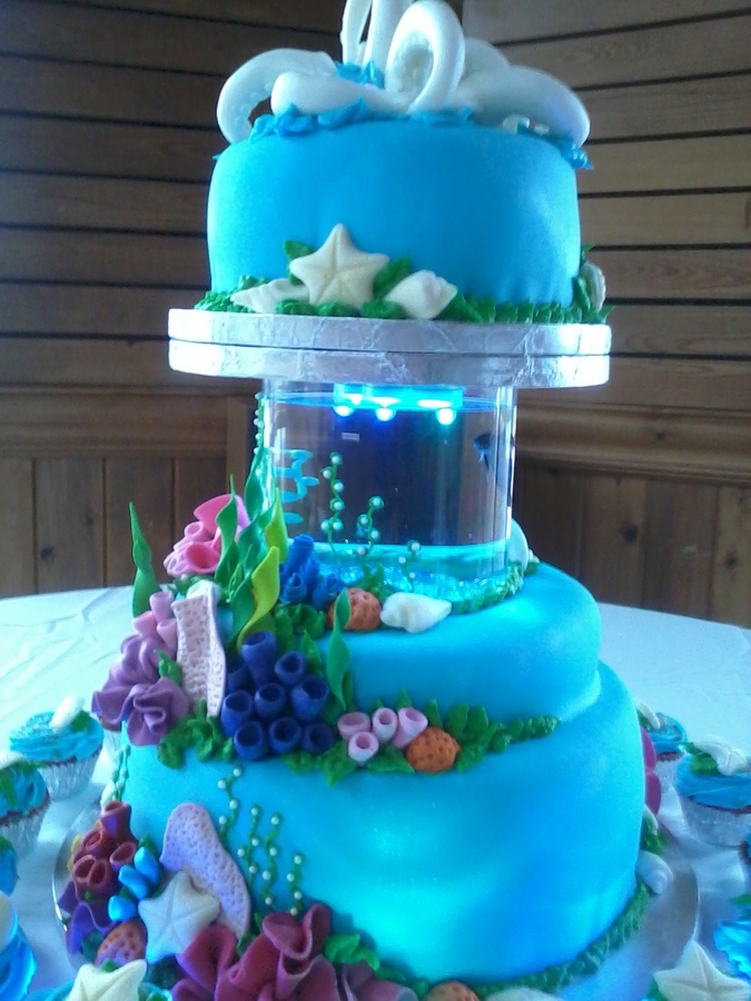 Fish Ocean Wedding Cakes