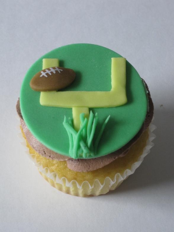 Football Cupcake Cake