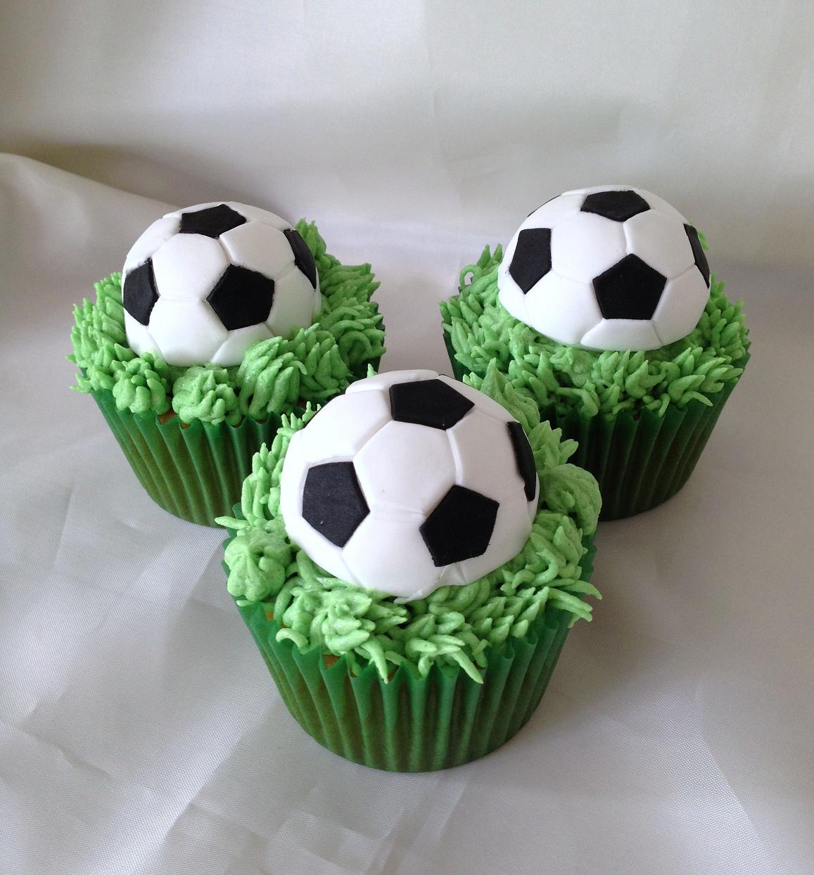 Football Cupcake Cake