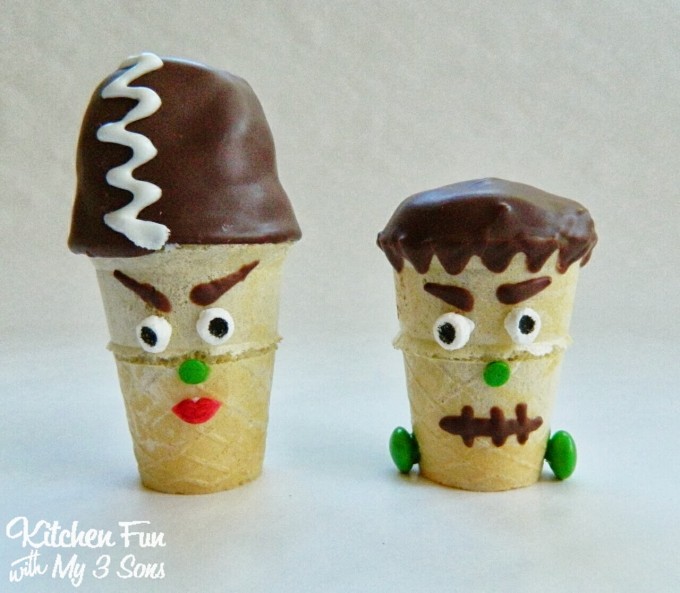 Frankenstein Cake Cones