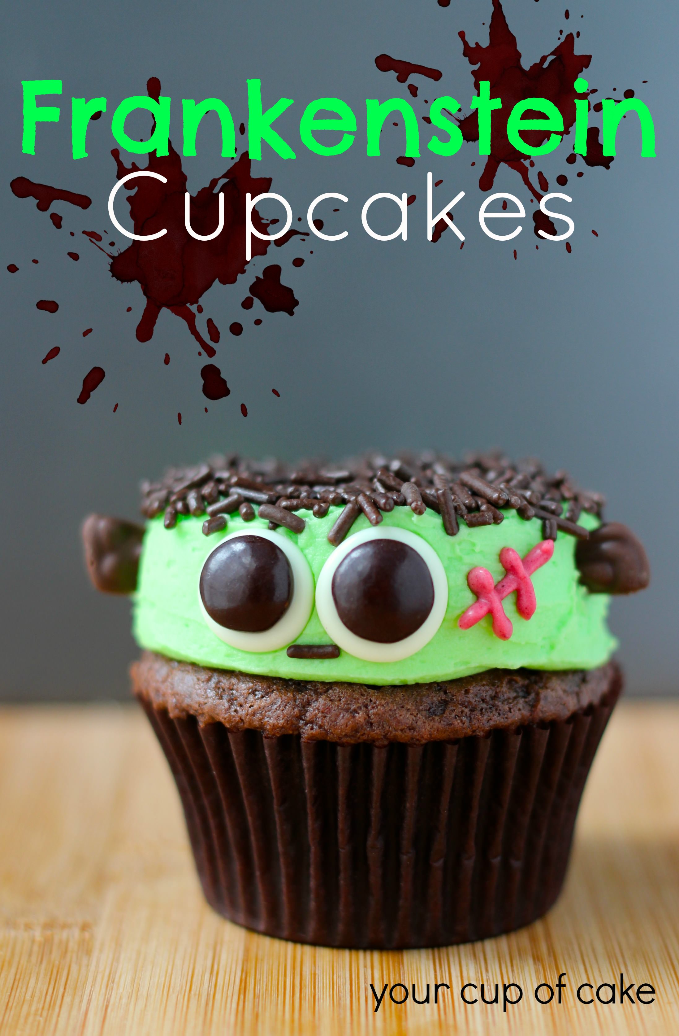Frankenstein Cupcakes Frankenstein Cupcakes