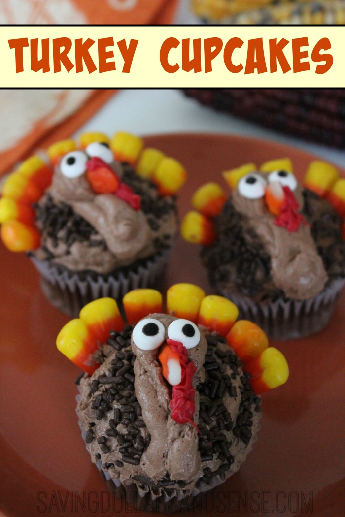 Fun Turkey Cupcakes