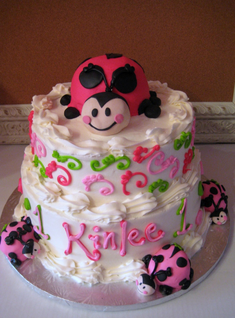 Girls Ladybug Birthday Cake