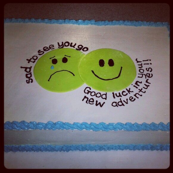 Going Away Cake Ideas