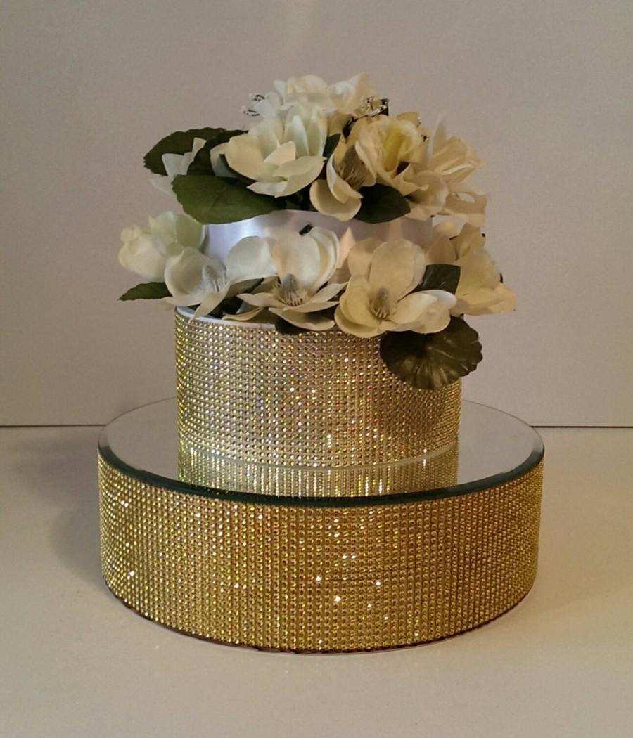 Gold Bling Cake Stand