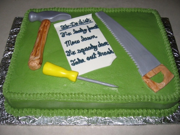 Groom Tool Shower Cake