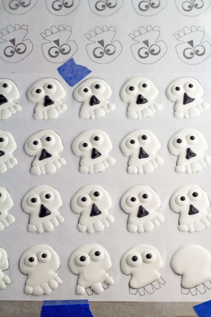 Halloween Cookie Royal Icing Transfer Template