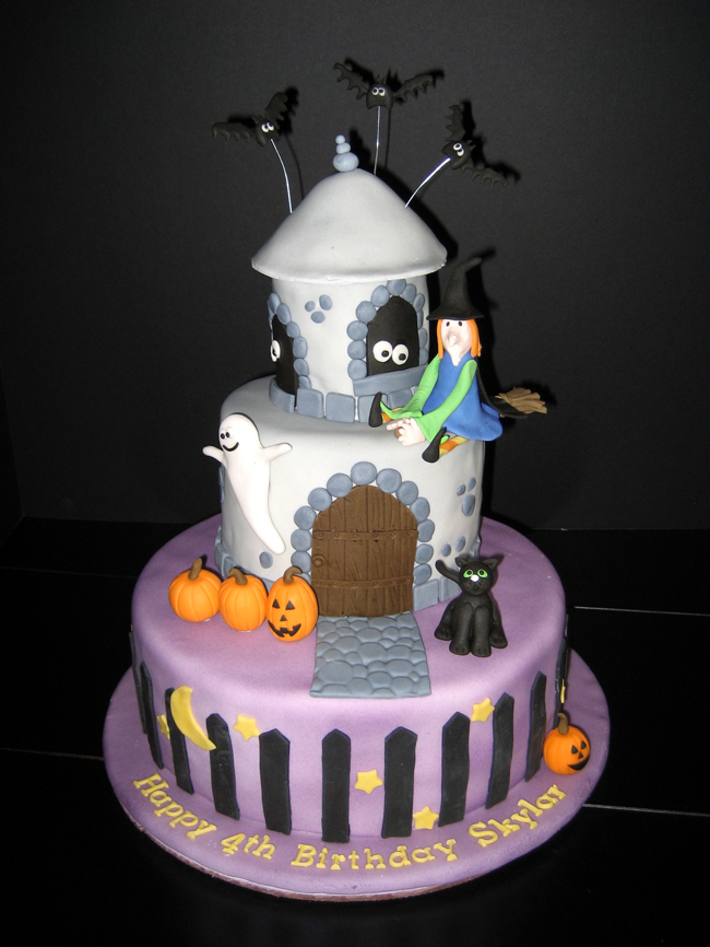 Halloween Haunted House Birthday Cake