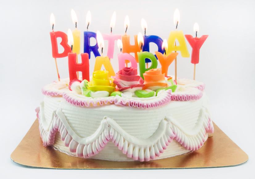 Happy Birthday Cake with Candles Happy Birthday Cake with Candles