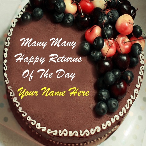 Happy Birthday Cake with Name