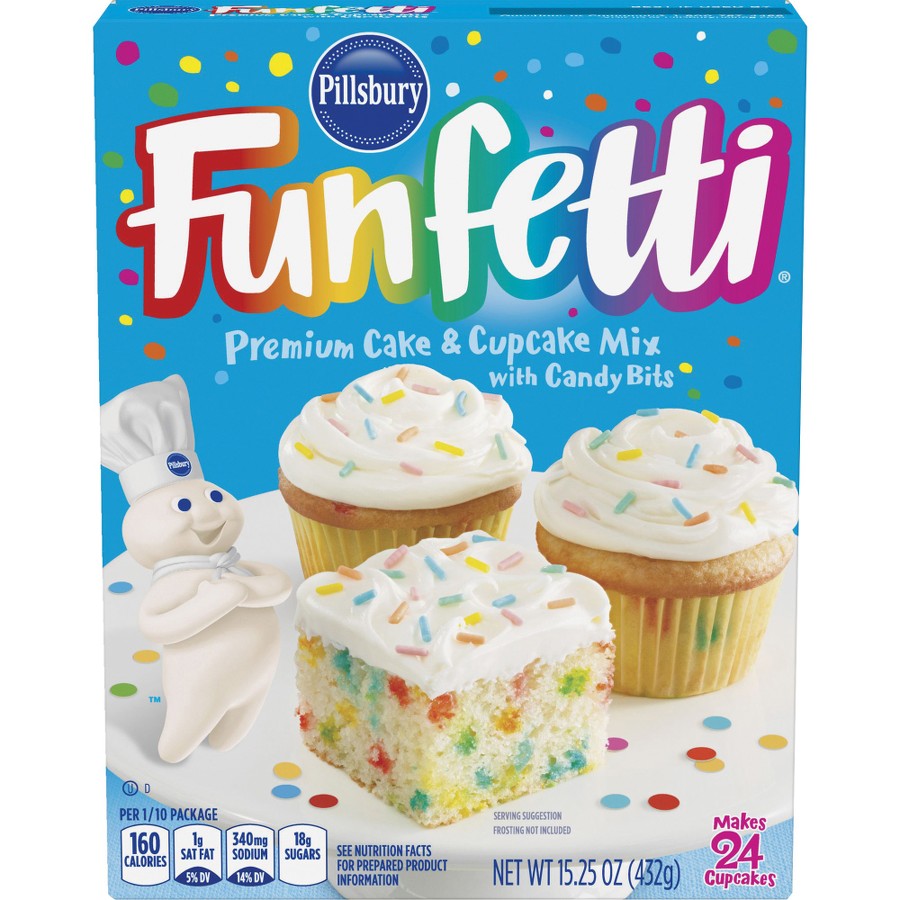 Happy Birthday Funfetti Cake Mix Pillsbury