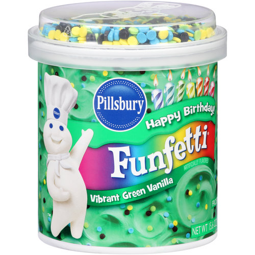 Happy Birthday Pillsbury Funfetti Green Frosting
