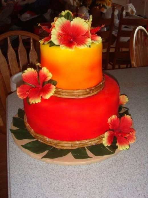 8 Photos of Hawaiian Themed Party Cakes