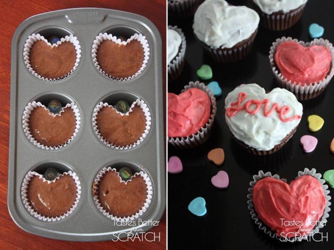 Heart Shaped Valentine Cupcake Recipes