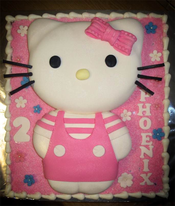 Hello Kitty Fondant Cake Ideas