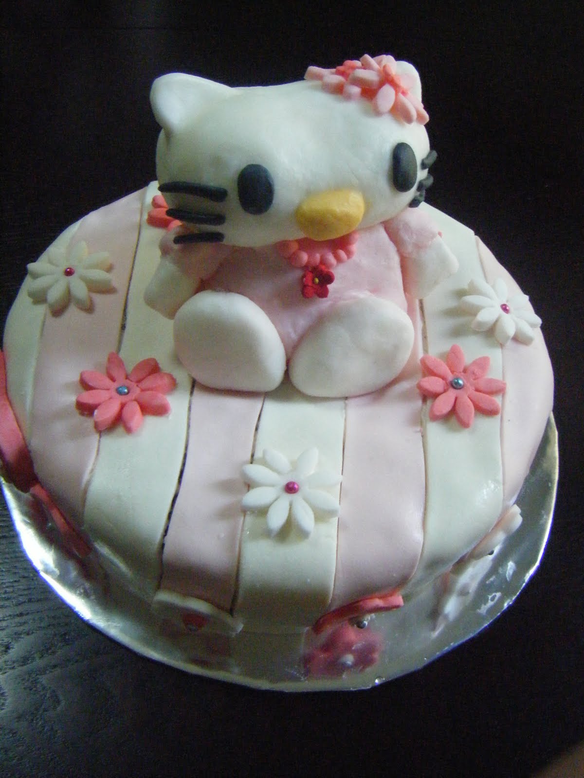 8 Photos of Hello Kitty Cakes Without Fondant