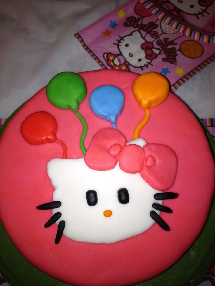 Hello Kitty Fondant Cake