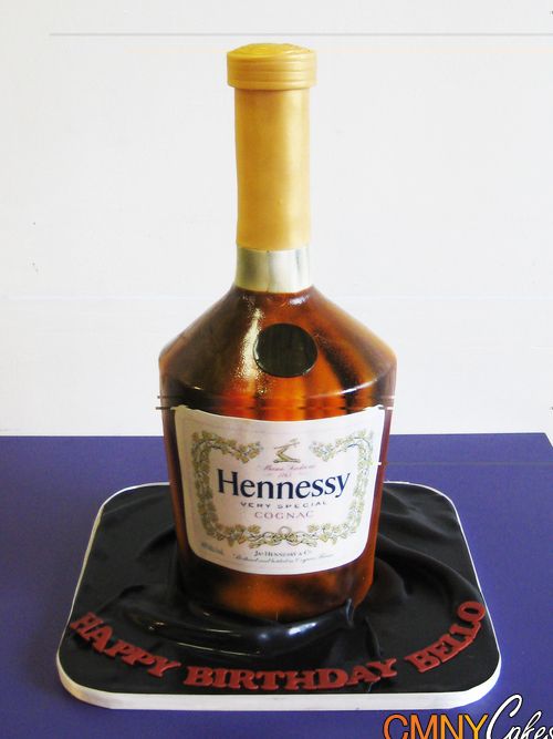 Hennessy Bottle Cake