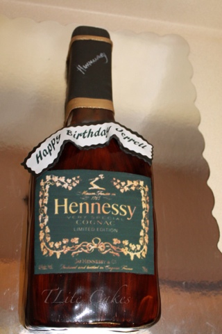 Hennessy Bottle Cake