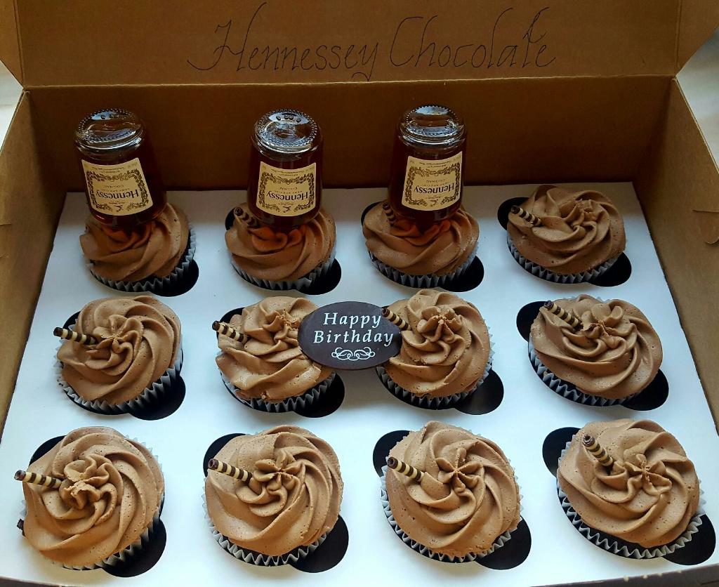 Hennessy Chocolate Cupcakes