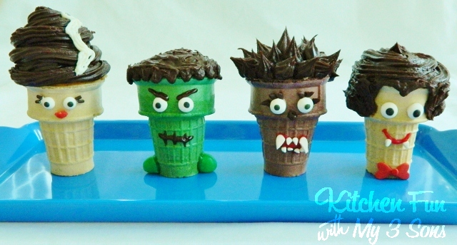 11 Photos of Frankenstein Halloween Cupcakes With Ice Cream Cones 11 Photos of Frankenstein Halloween Cupcakes With Ice Cream Cones