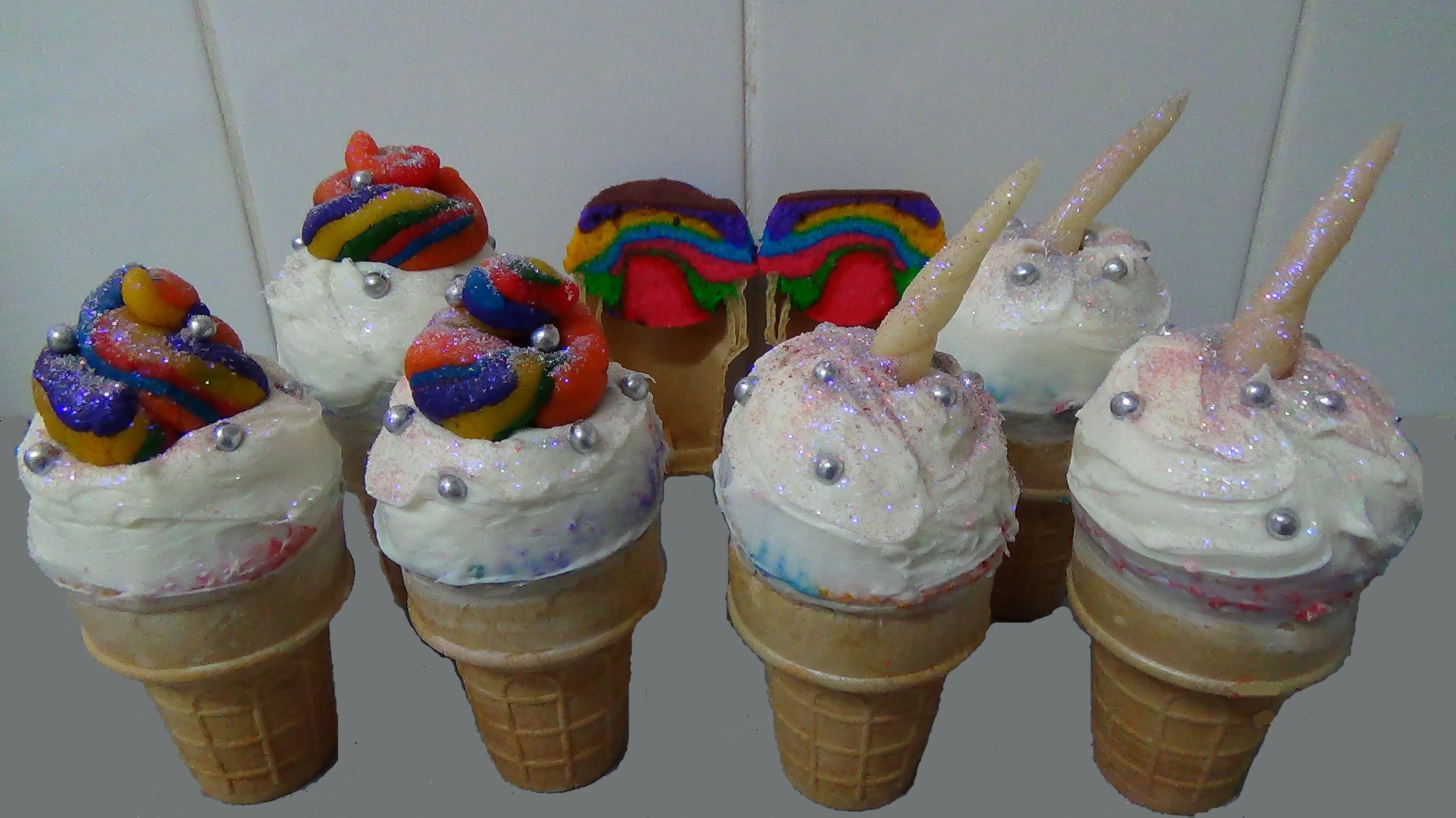 Ice Cream Cone Rainbow Unicorn Poop