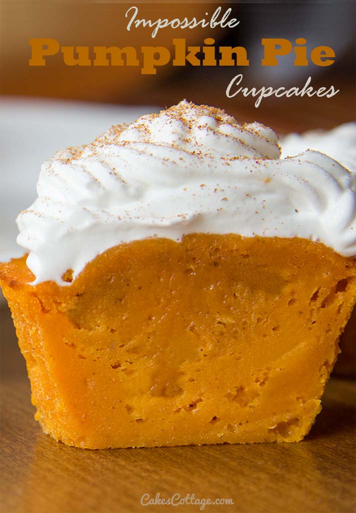 Impossible Pumpkin Pie Cupcakes