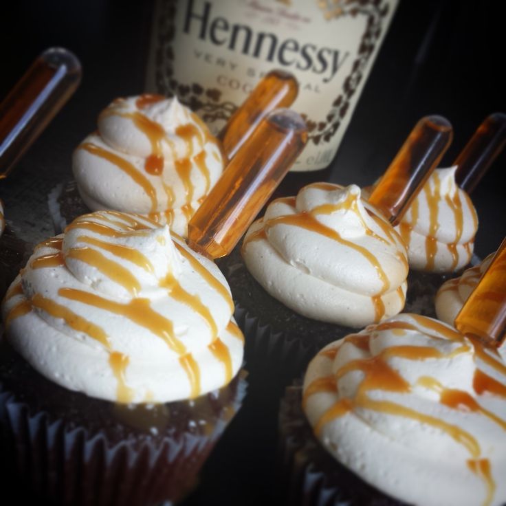 Infused Hennessy Cupcakes