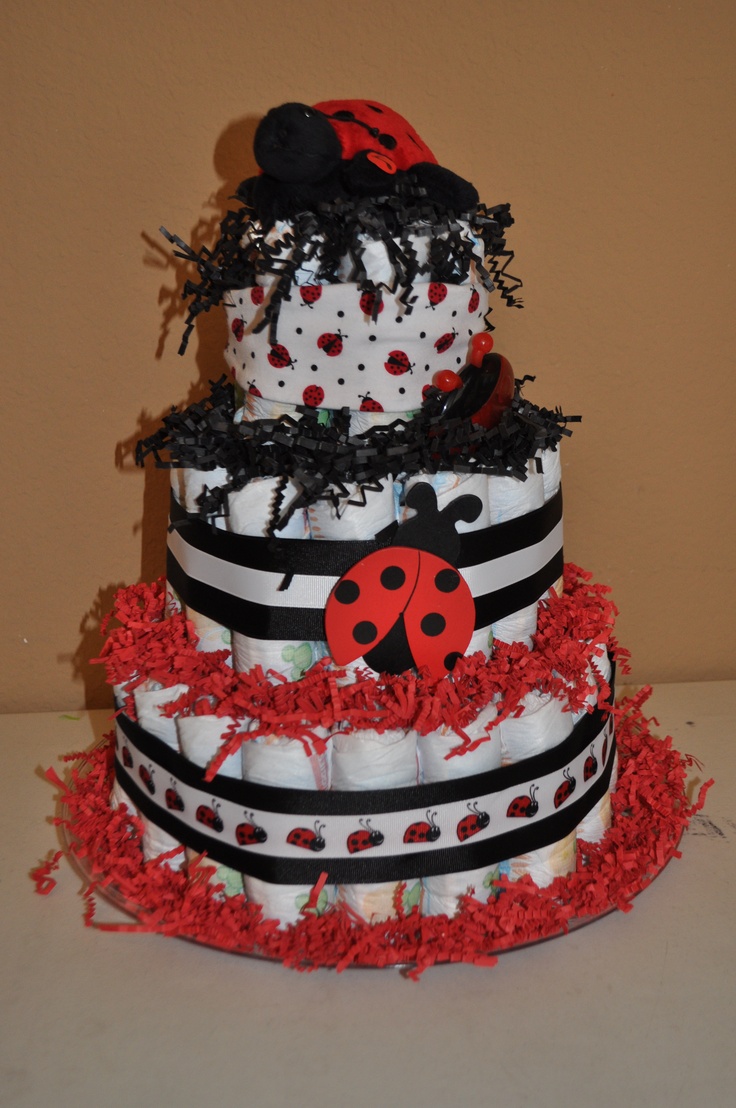 Ladybug Diaper Cake Ladybug Diaper Cake