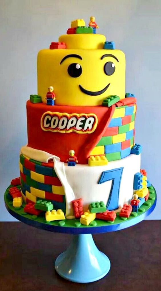 LEGO Birthday Cake Idea LEGO Birthday Cake Idea