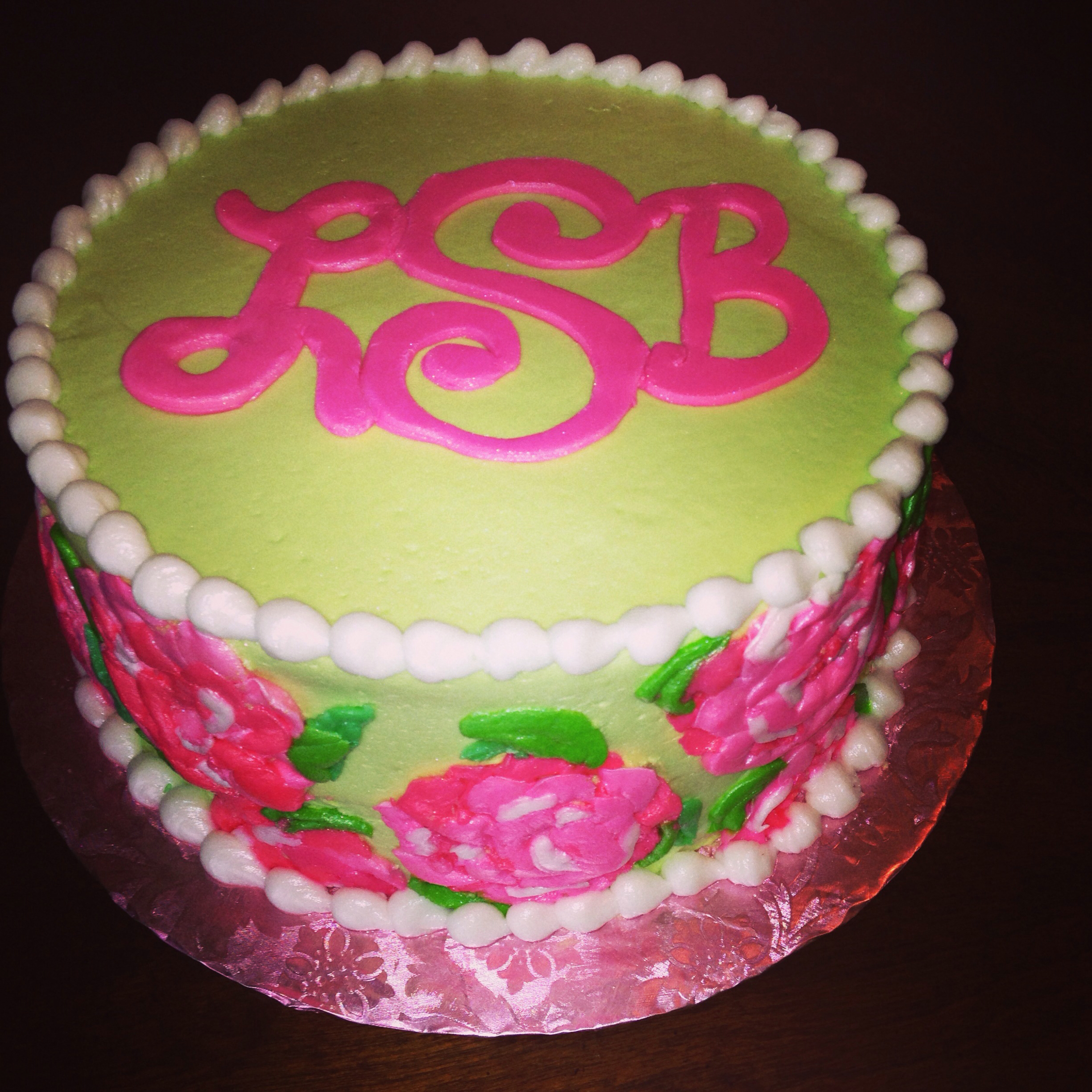 Lilly Pulitzer Birthday Cake