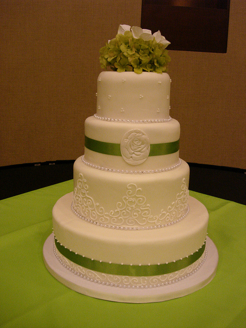 Lime Green Wedding Cake