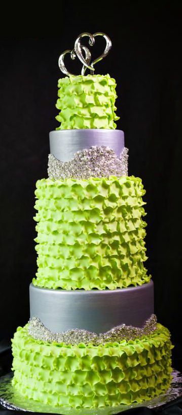 Lime Green Wedding Cake