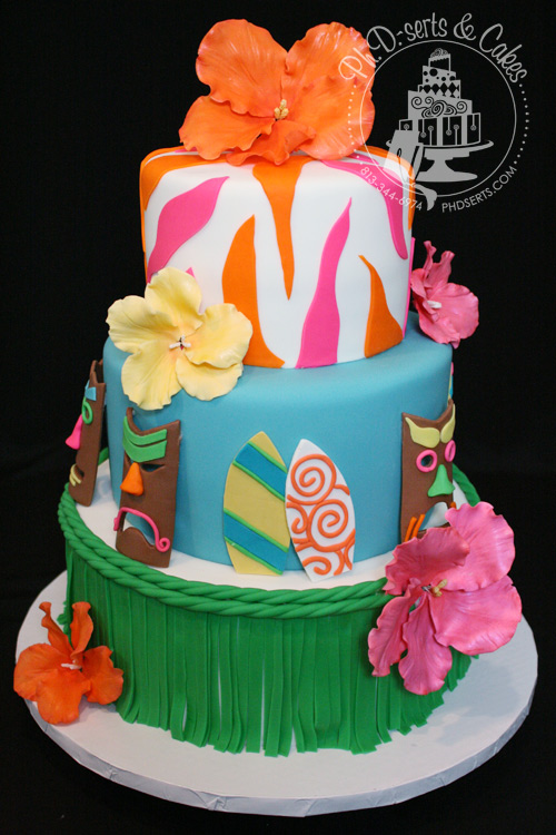 Luau Themed Cake Ideas