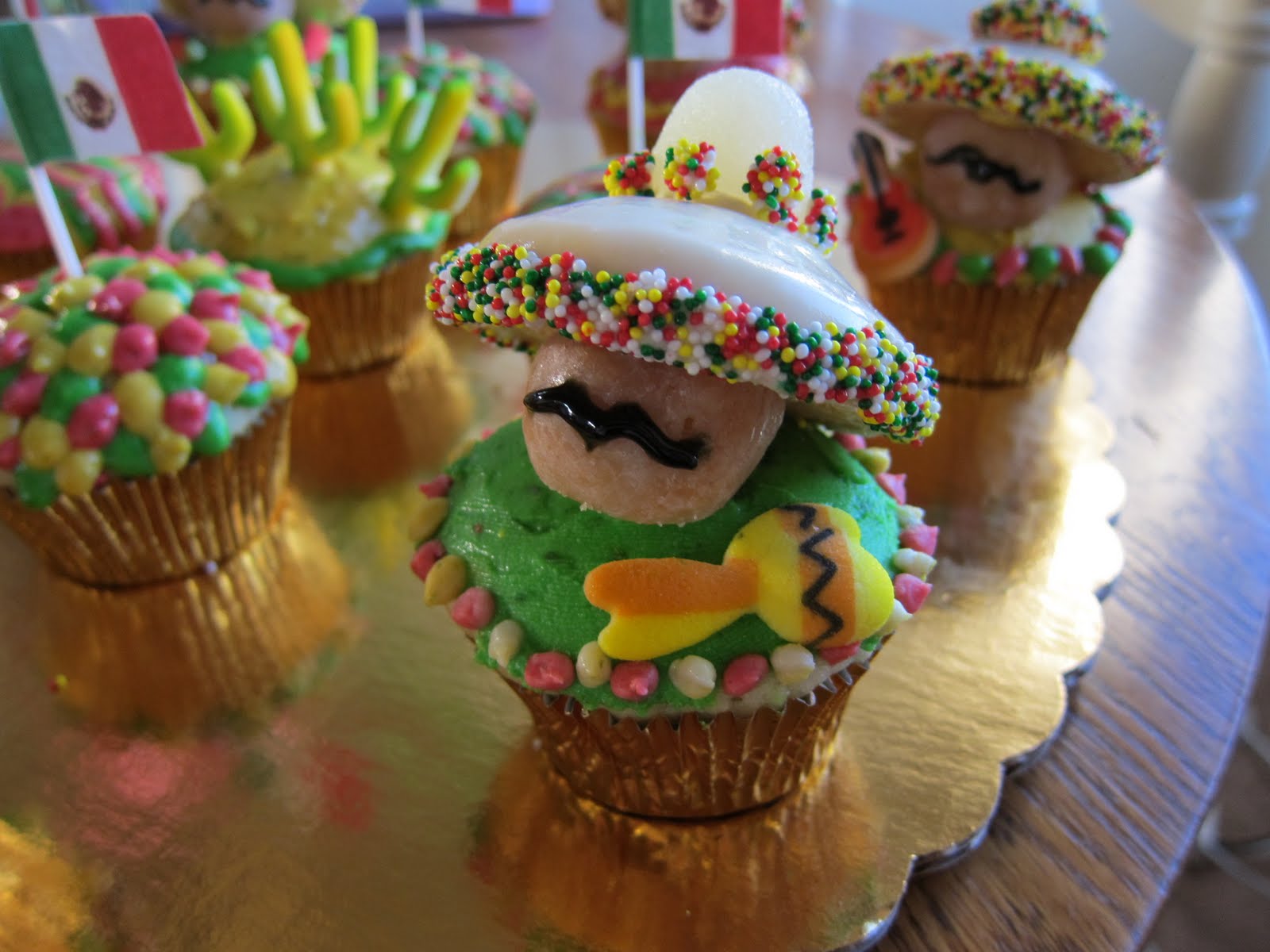 Mexican Birthday Cupcakes