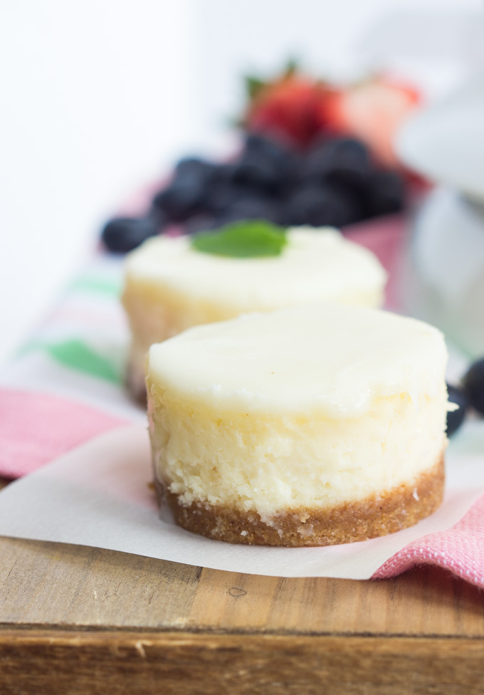 Mini Cheesecake with Graham Cracker Crust Recipes