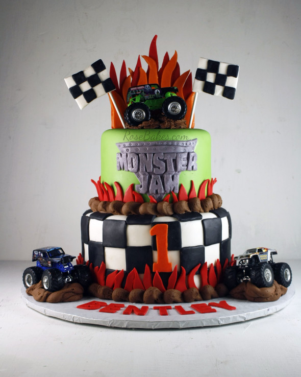 Monster Jam Birthday Cake