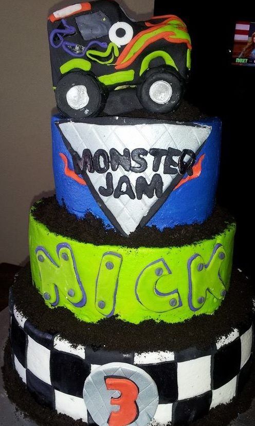 Monster Jam Cake