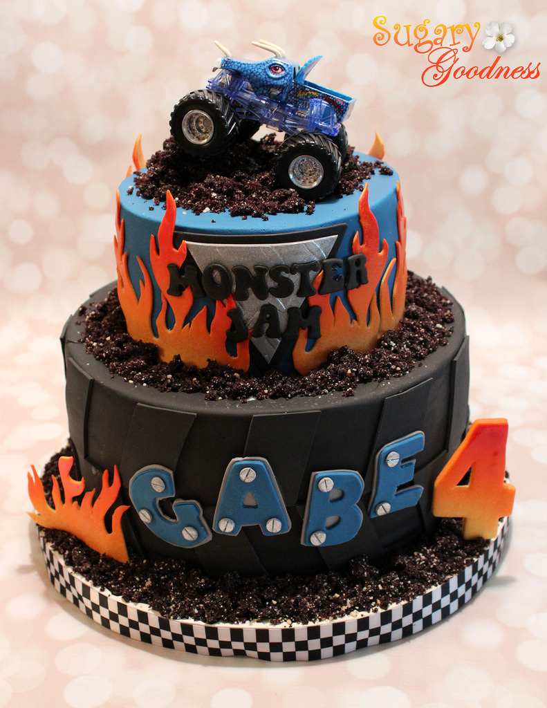 Monster Jam Truck Birthday Cake