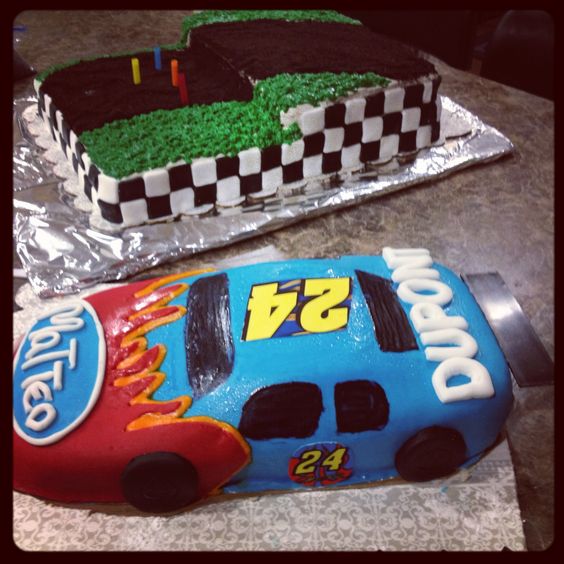 NASCAR Birthday Cake