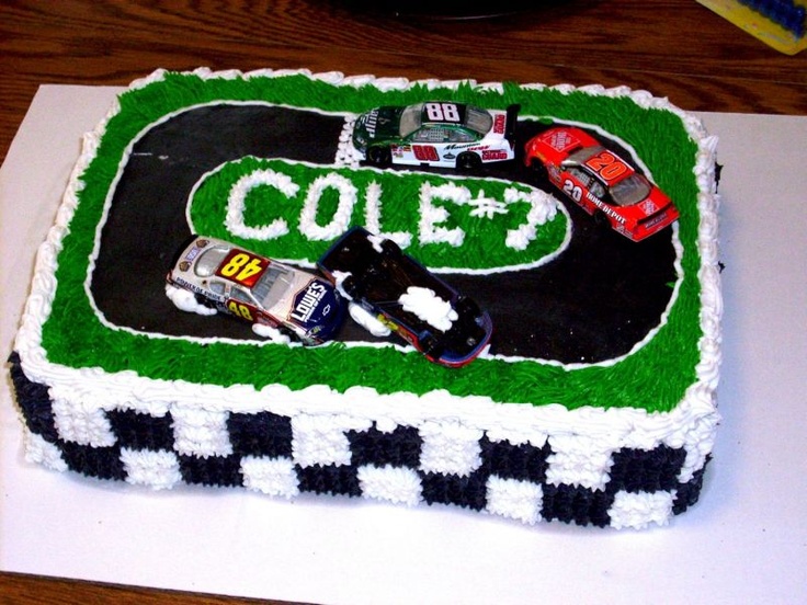 NASCAR Birthday Cake